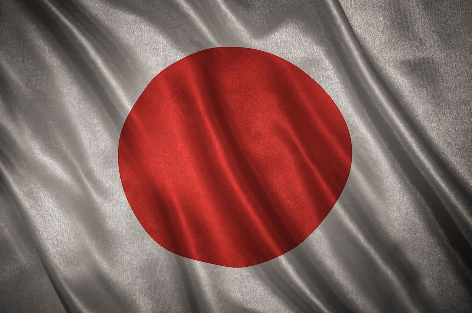 Flag with original proportions. Flag of the Japan